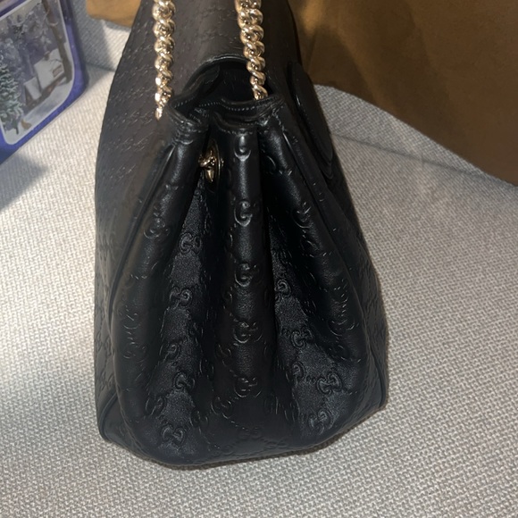 Gucci Guccissima Authentic Horsebit black Emily versatile large bag and dustbag - Picture 8 of 17